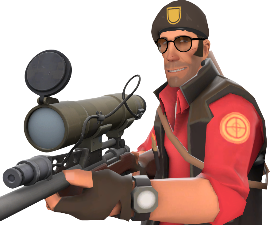 T F2 Sniper With Rifle PNG