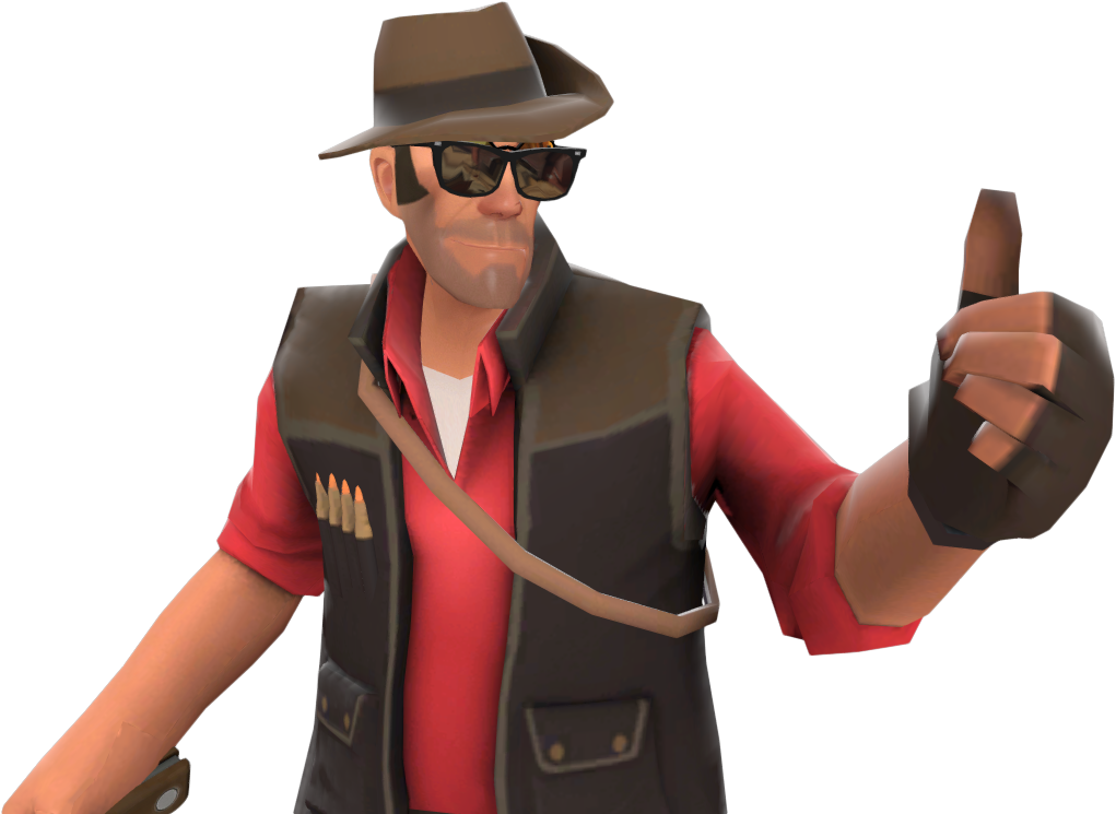 T F2 Spy Thumbs Up PNG
