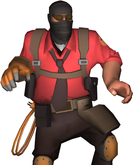 T F2_ Pyro_ Character_ Model PNG