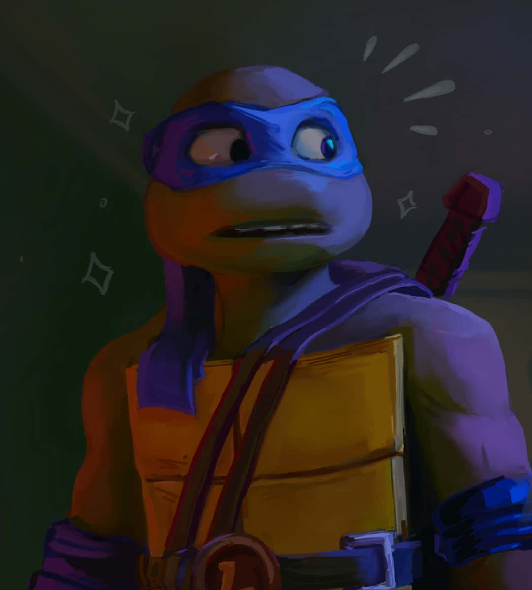 T M N T Donatello Confused Expression Wallpaper