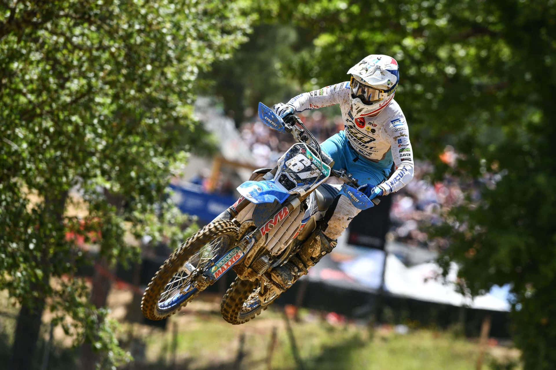 Action De Saut Motocross T M Racing Fond d'écran