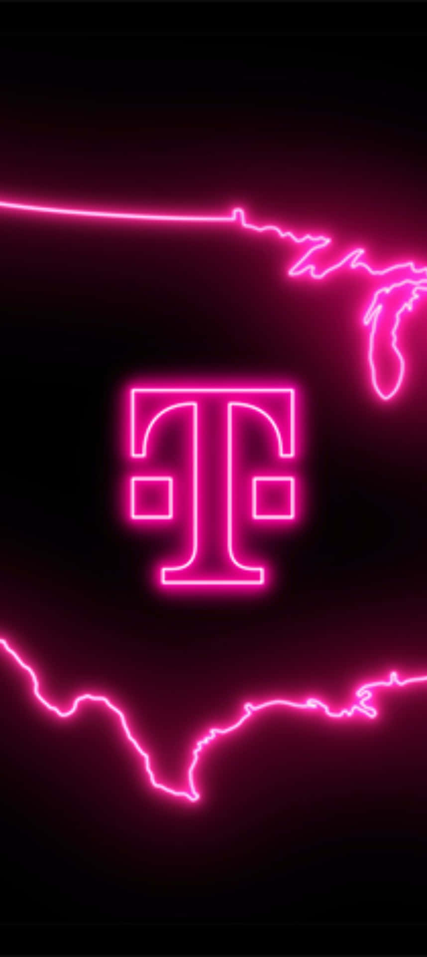 T Mobile Neon Glow Logo Wallpaper