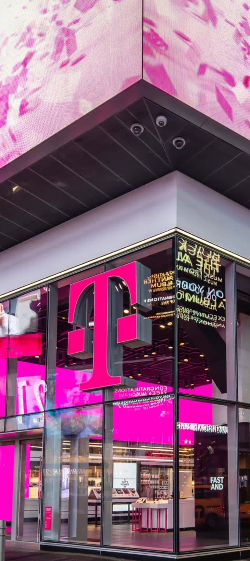 T Mobile Storefrontwith Branding Wallpaper