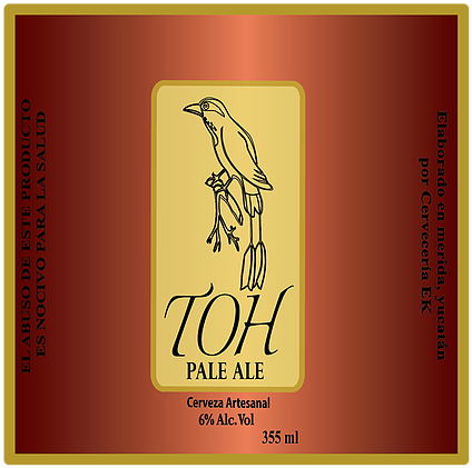 T O H Pale Ale Beer Label PNG