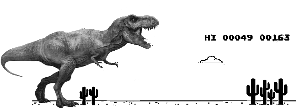 T Rex Desert Error Illustration PNG