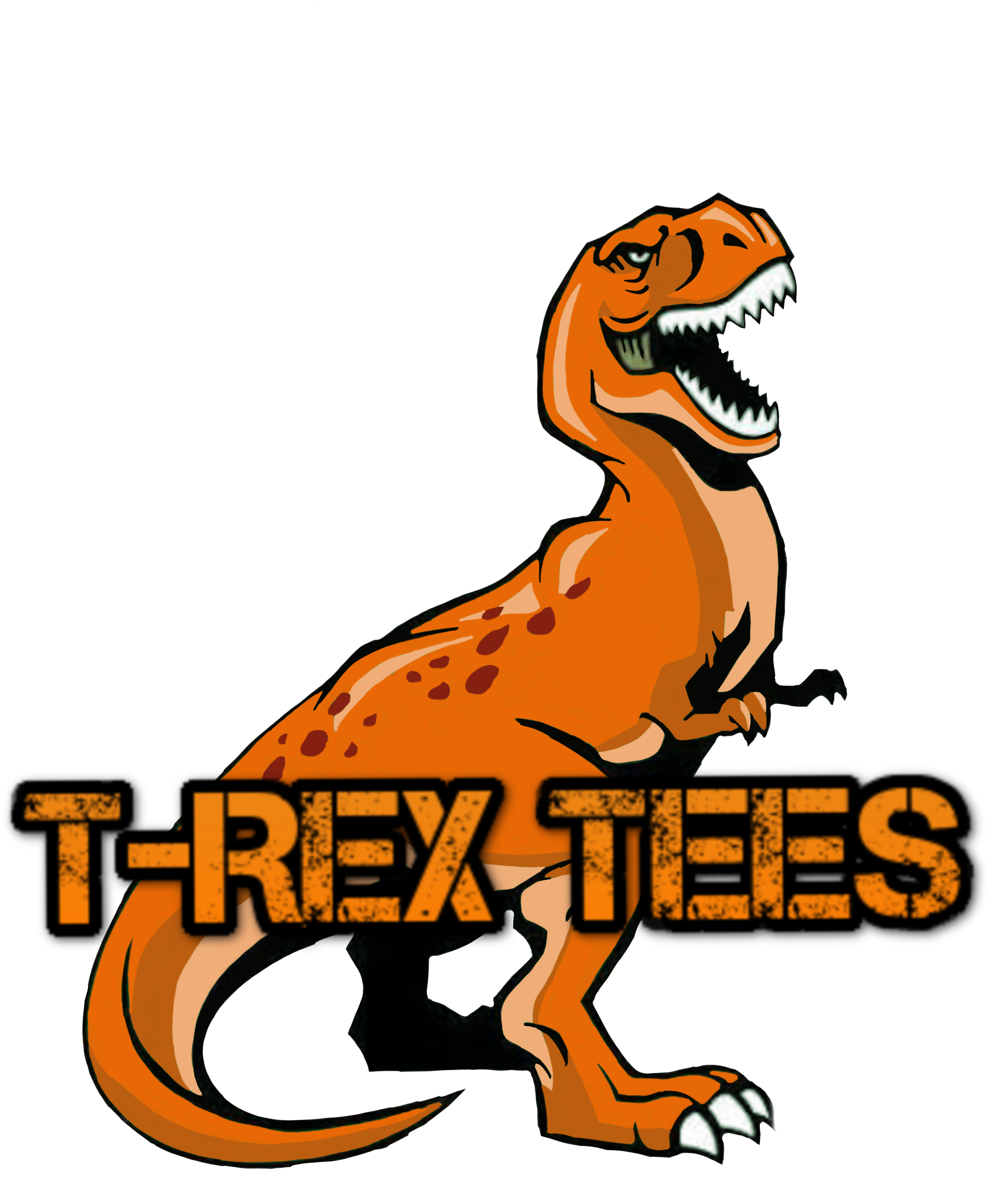 T Rex Graphic Tee Design PNG