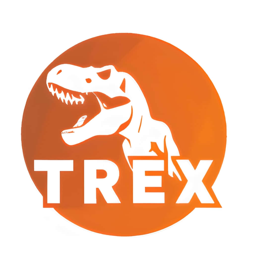 T Rex Orange Circle Logo Wallpaper