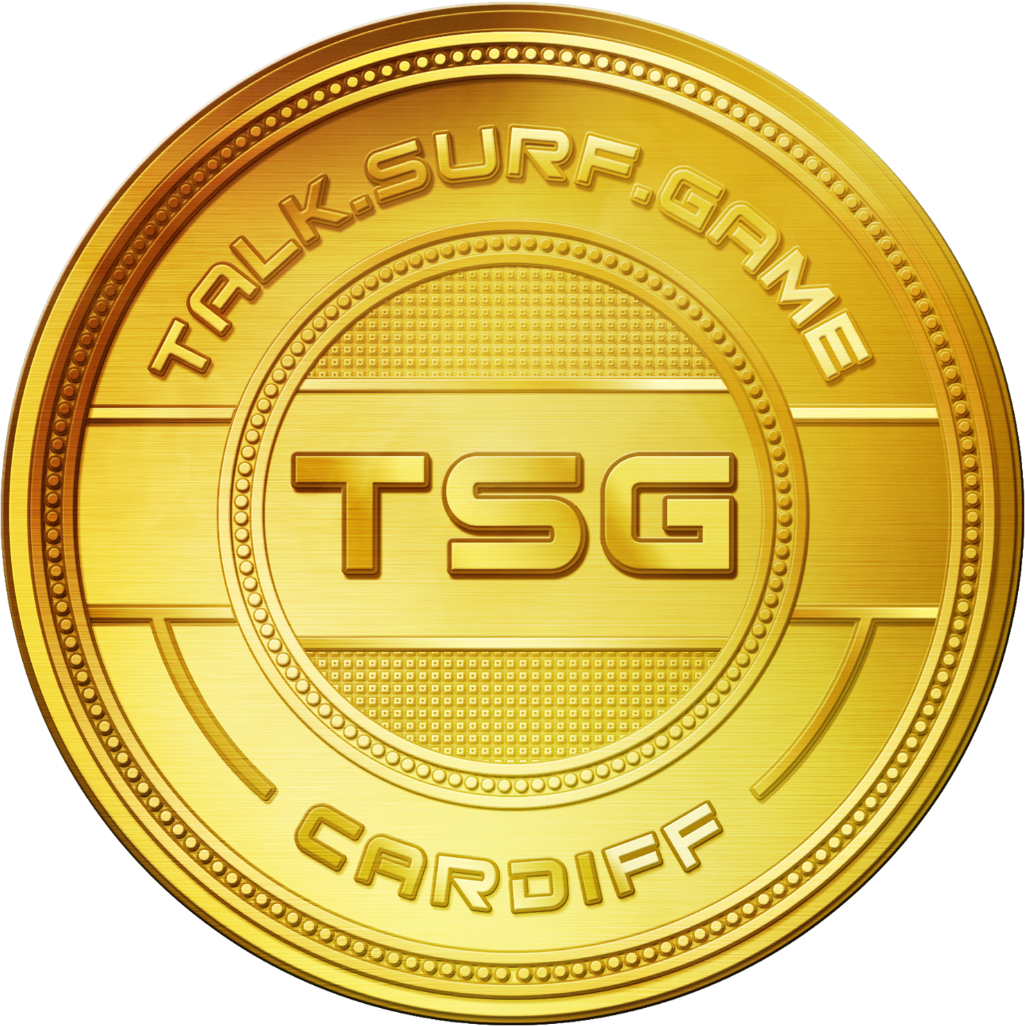T S G Cardiff Gold Coin PNG