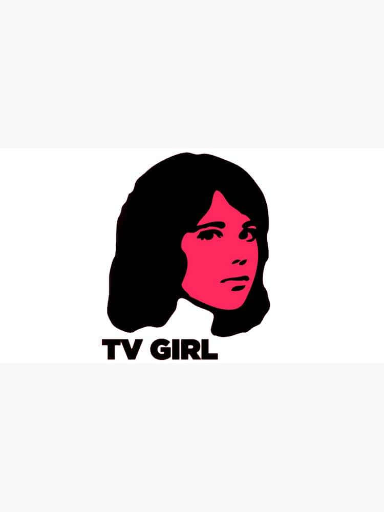 T V Girl Graphic Portrait Wallpaper
