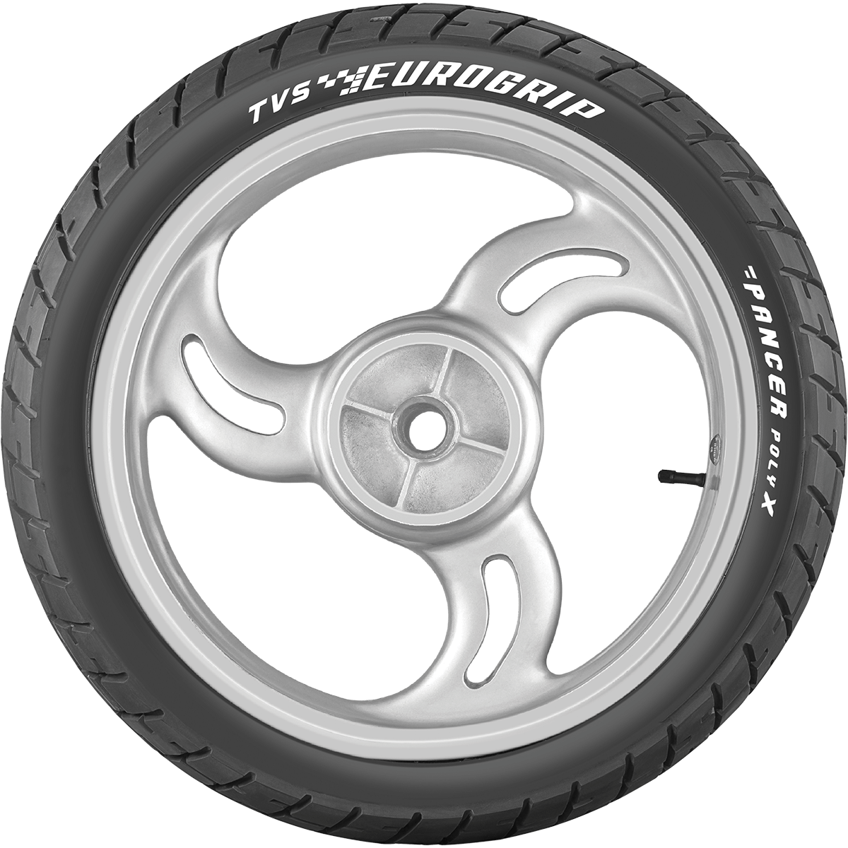 T V S Eurogrip Bike Tyrewith Alloy Wheel PNG