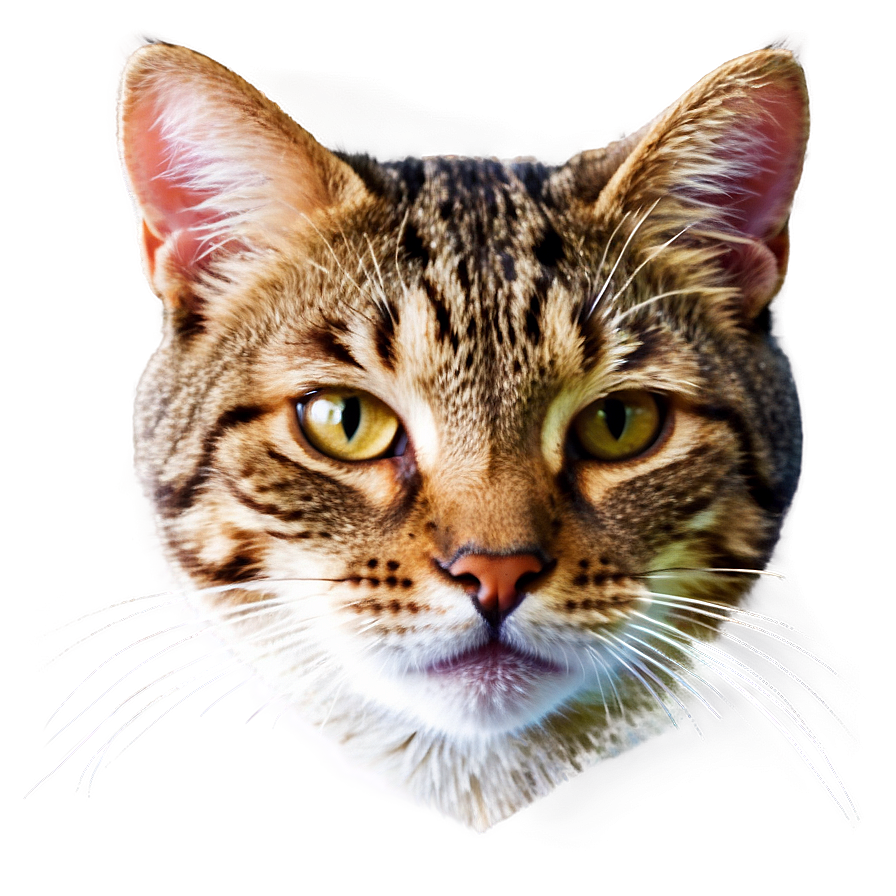 Tabby Cat Face Png 06122024 PNG