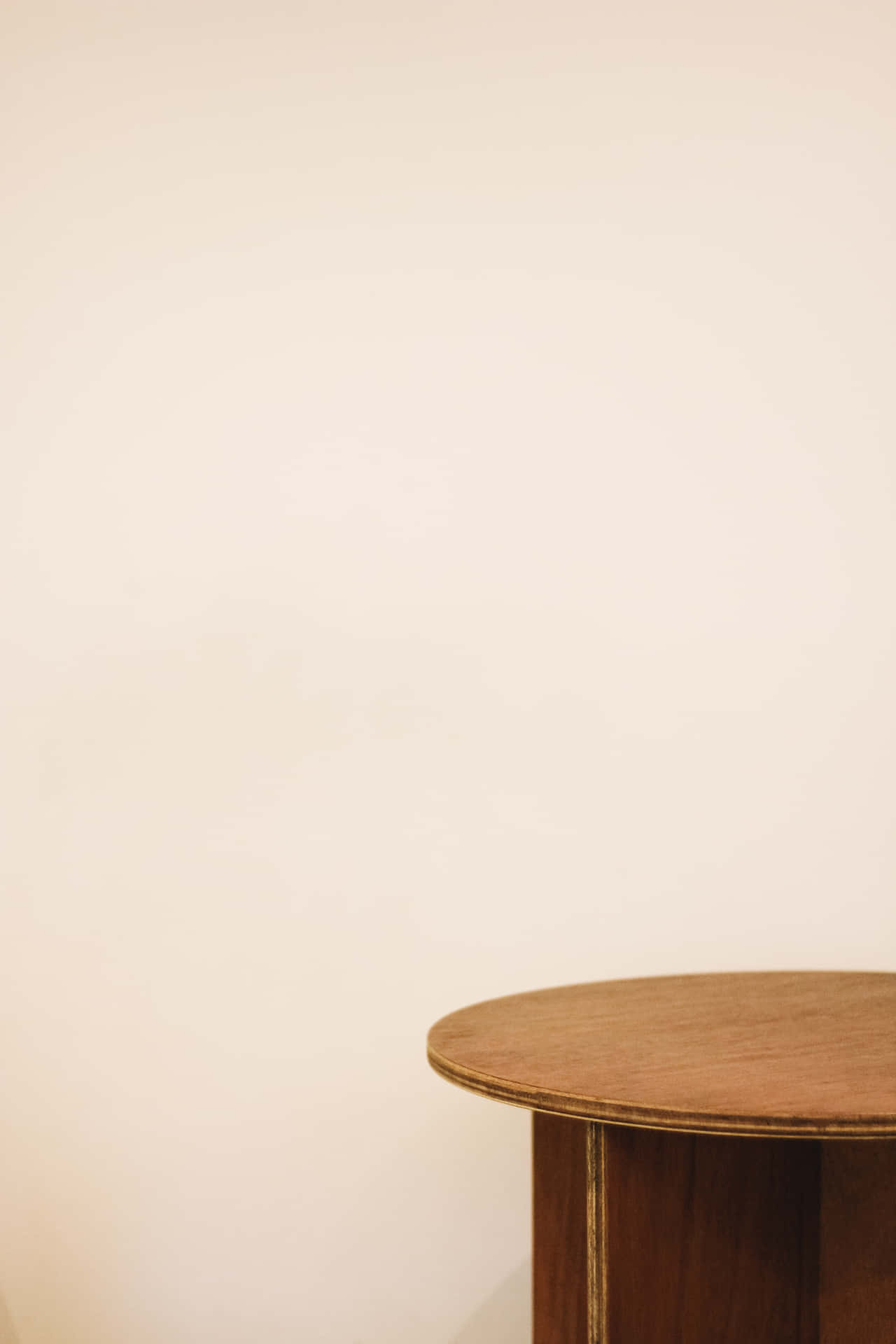 Round Wooden Table Background