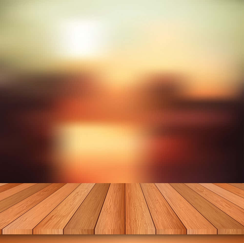 Sunset Scene Table Background