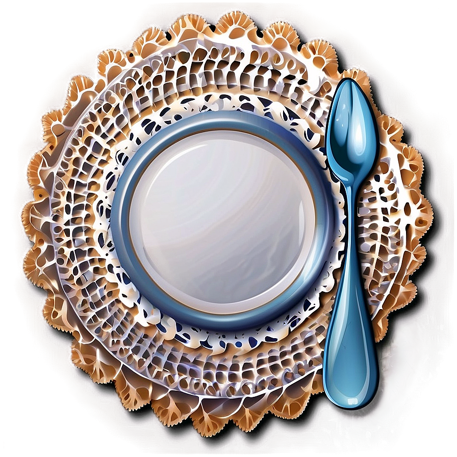 Table Setting Doily Png 06122024 PNG