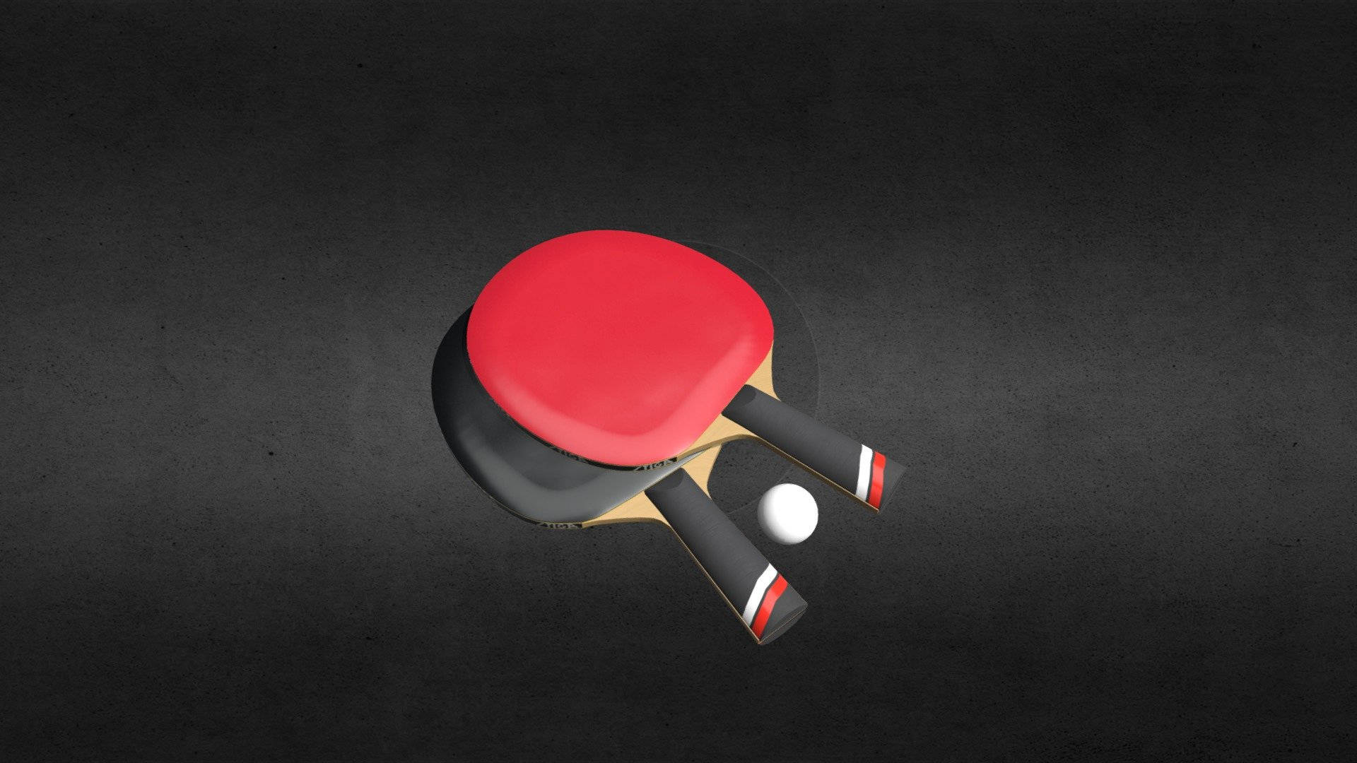 Table Tennis 3D Paired Racket Wallpaper