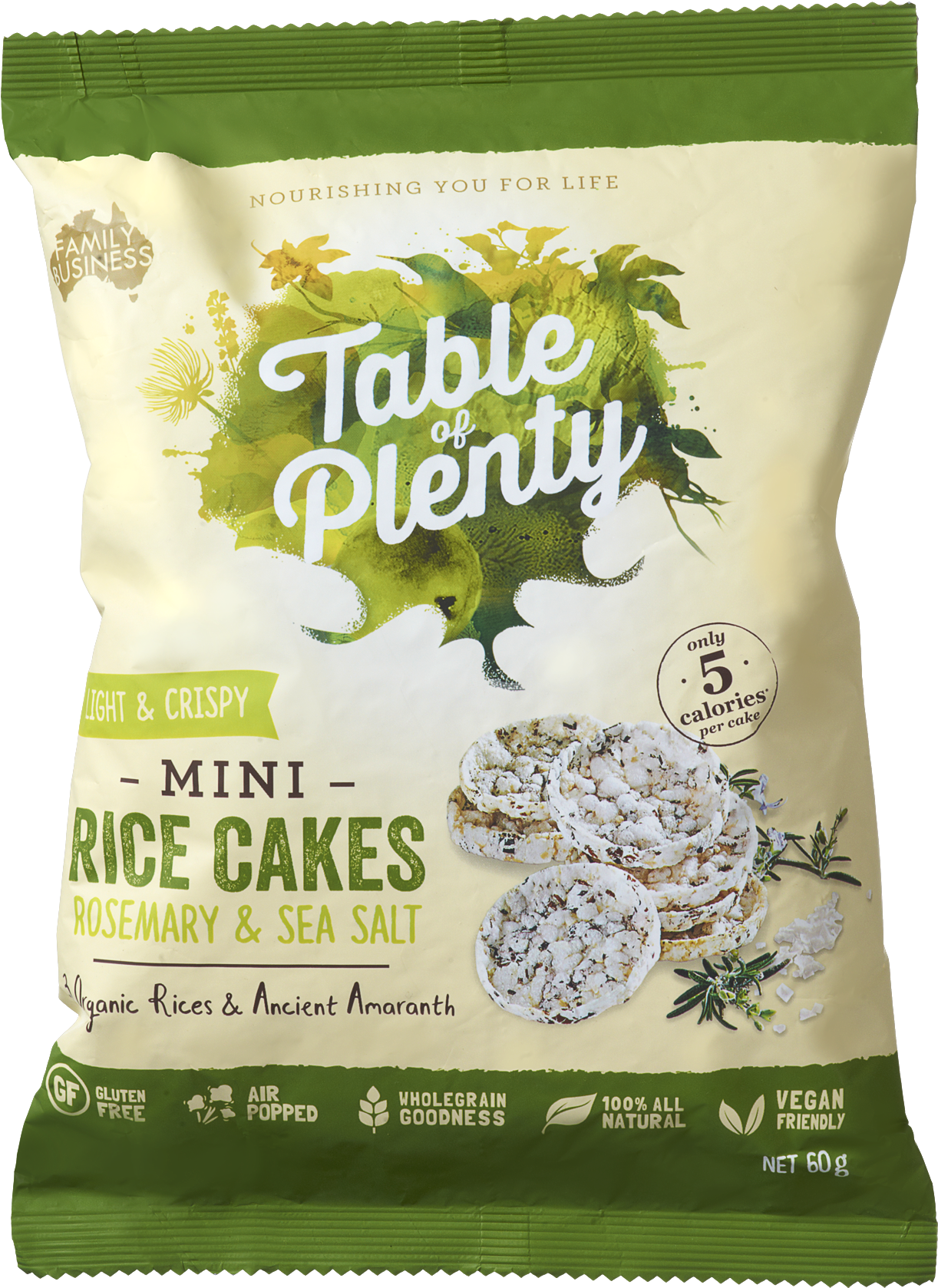 Tableof Plenty Mini Rice Cakes Packaging PNG