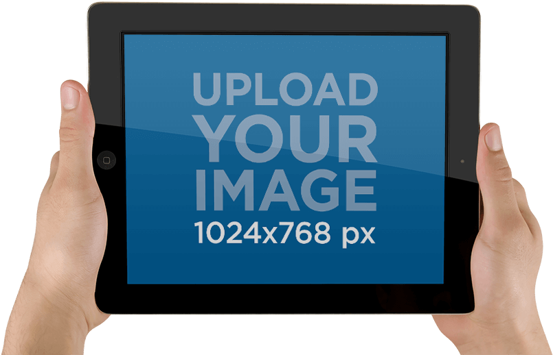 Tablet Image Placeholder Upload Prompt PNG