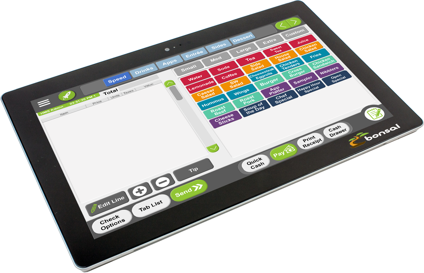 Tablet P O S System Interface PNG