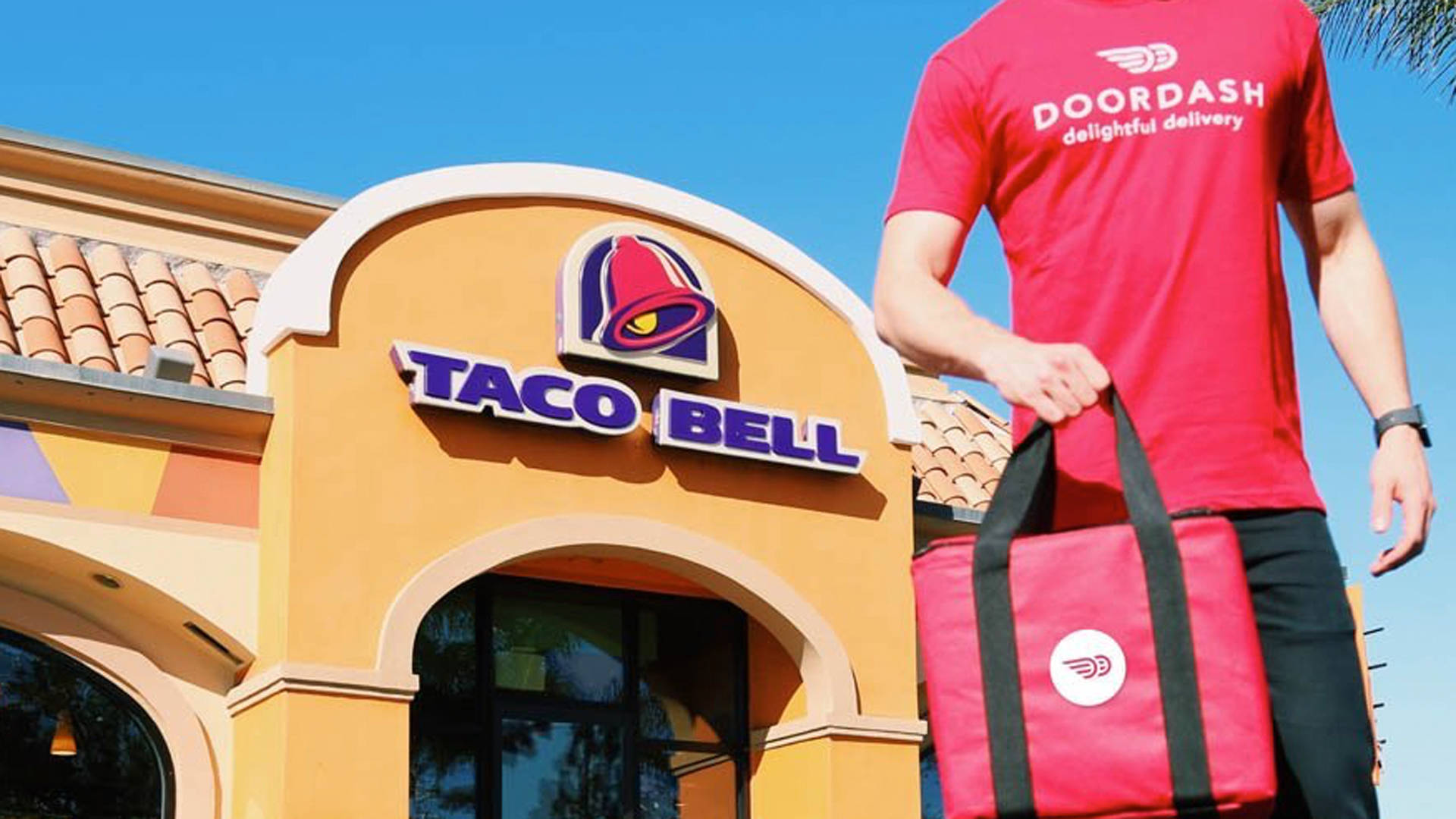Taco Bell And Door Dash Delivery Wallpaper