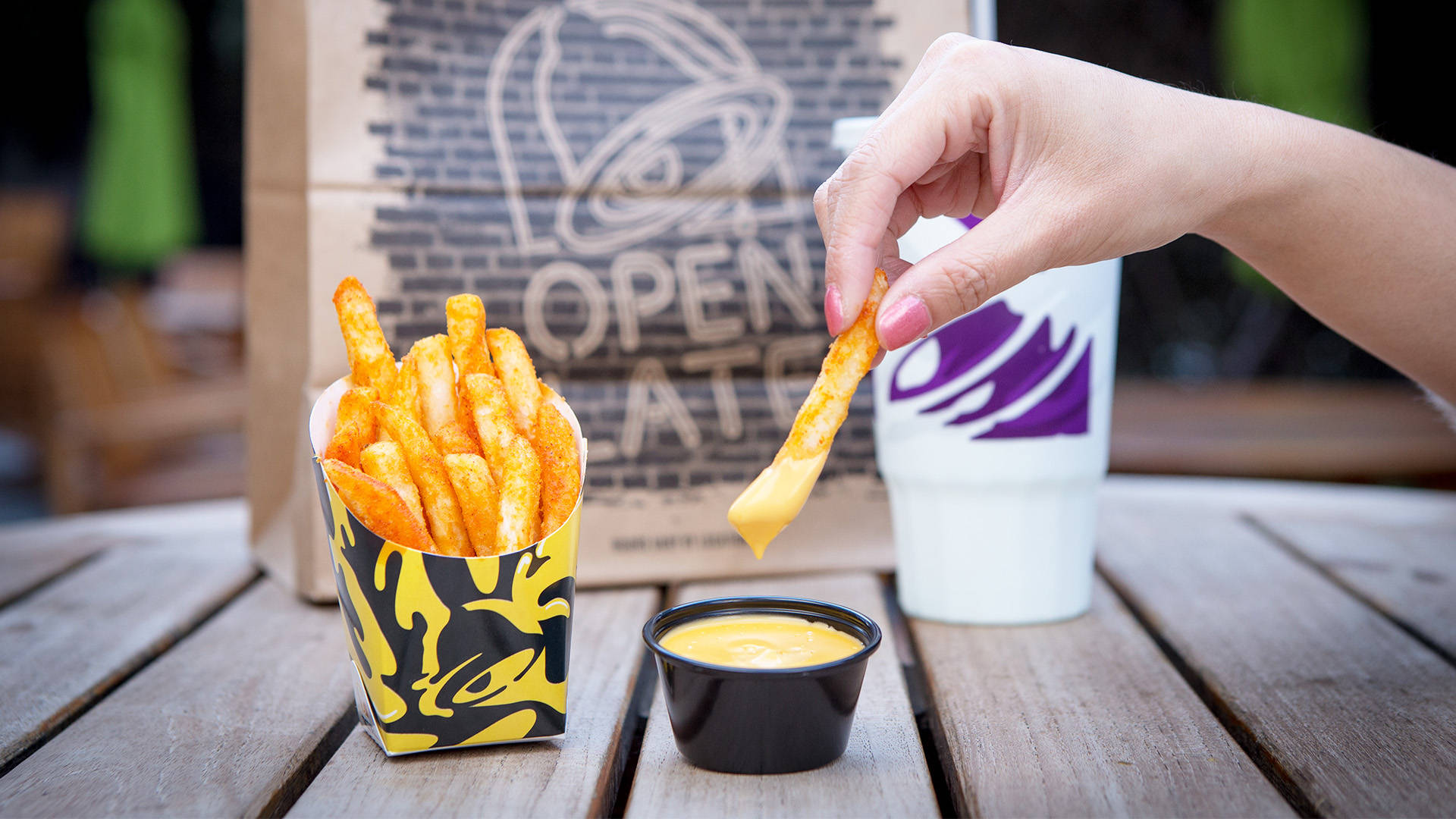 Taco Bell Fries And Dip Wallpaper