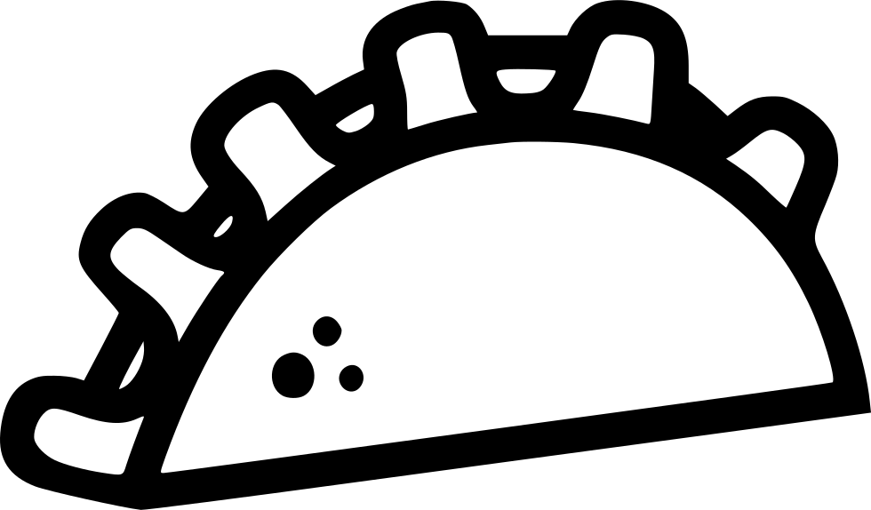 Taco Icon Outline PNG