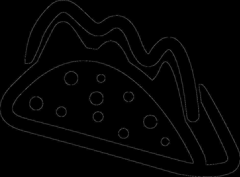 Taco Outline Graphic PNG