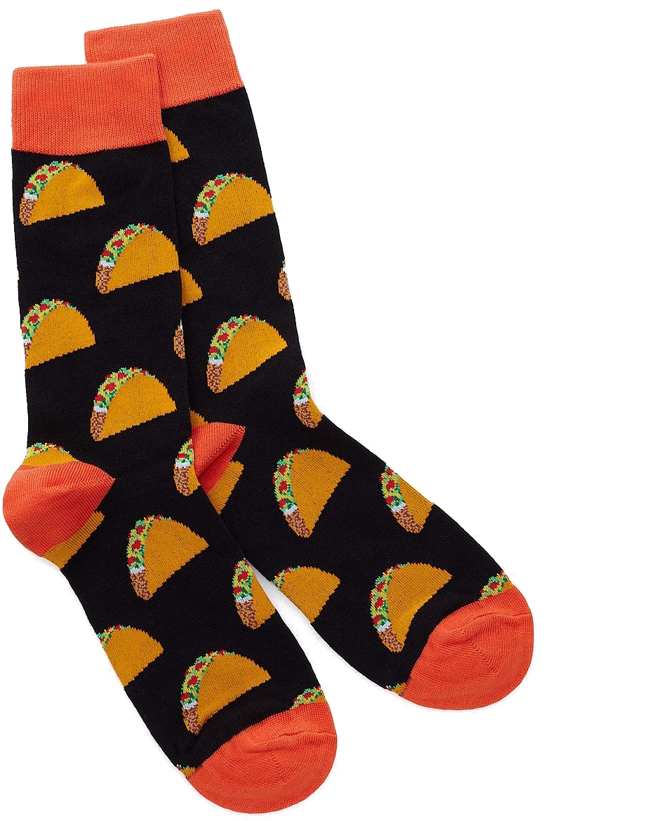 Taco Patterned Socks PNG