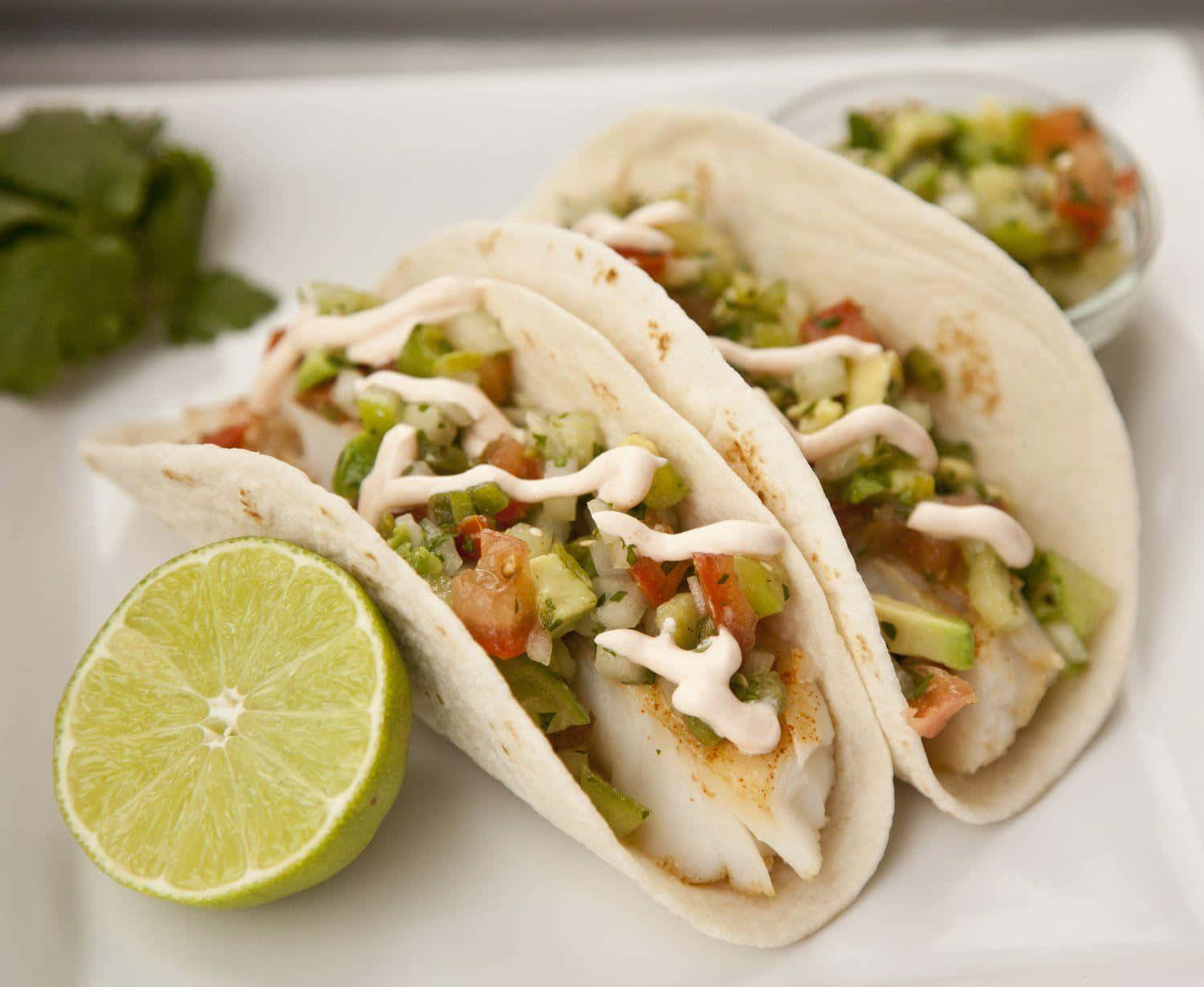 Delicious and bursting with flavor, Taco for lunch!