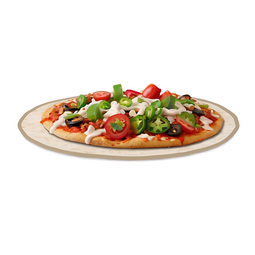 Taco Style Pizza Png Xwh89 PNG
