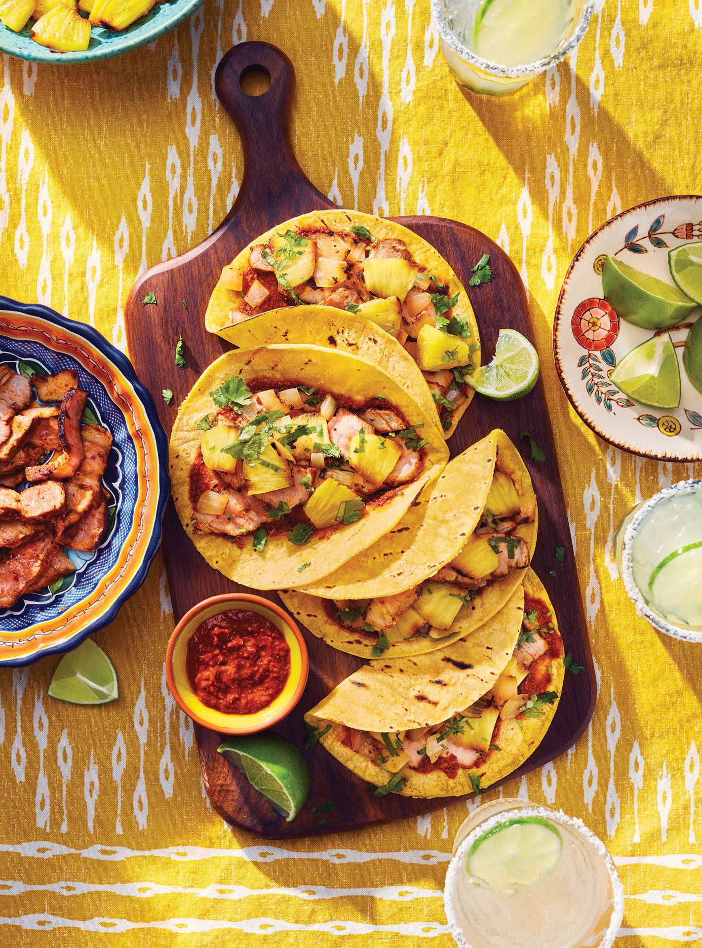 Tacos Al Pastor And Margaritas Wallpaper