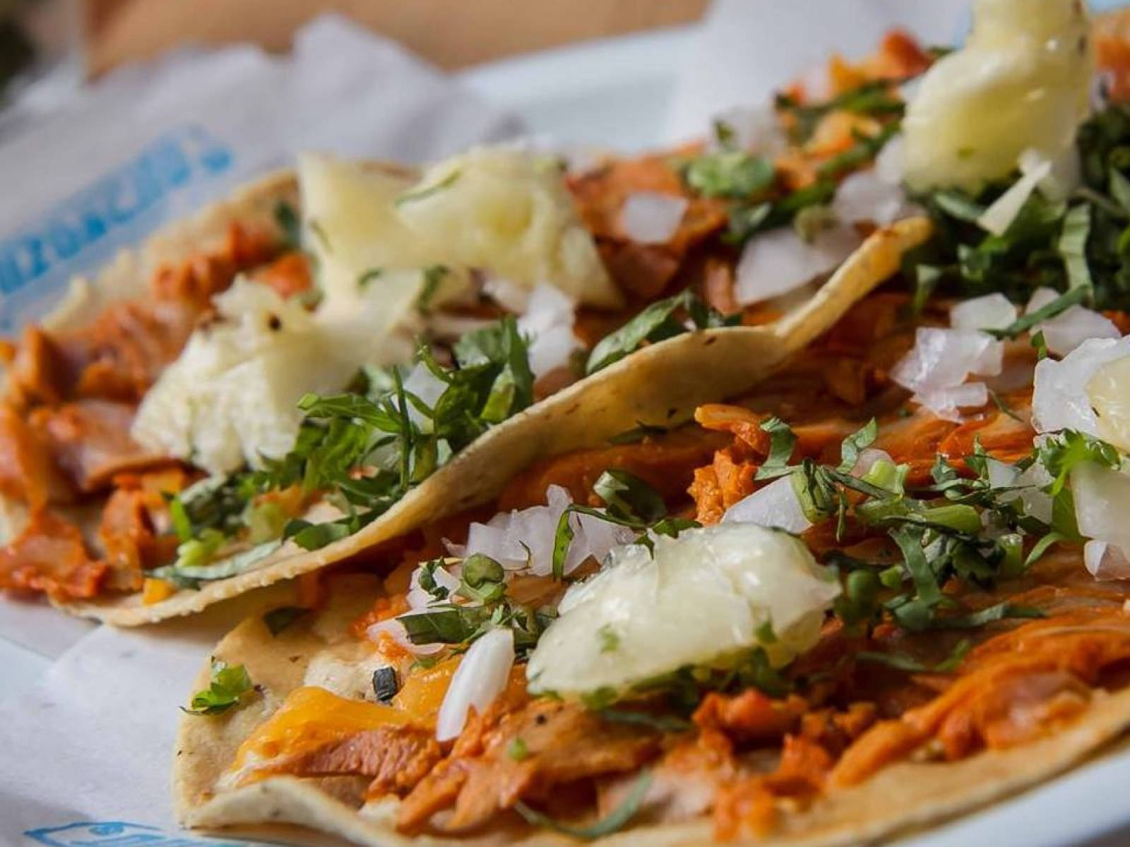 Tacos Al Pastor med oksekød Wallpaper