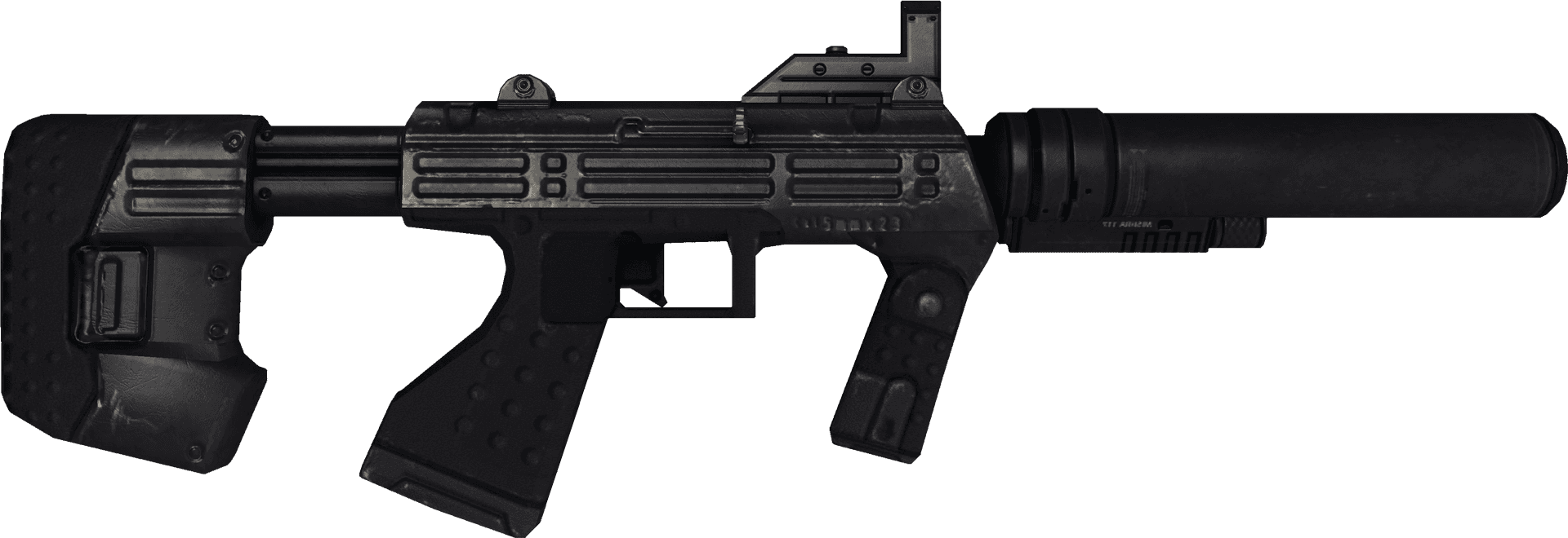Tactical Assault Rifle Isolated PNG