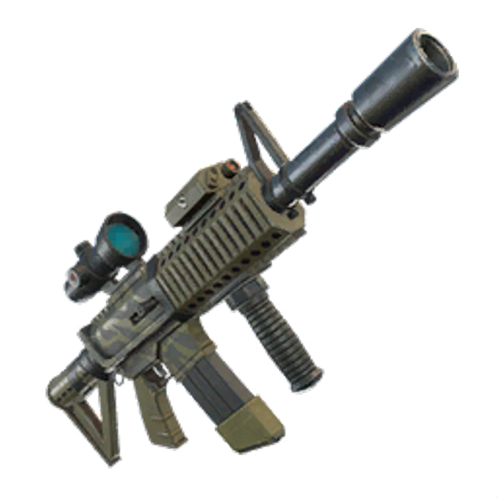 Tactical Assault Riflewith Scopeand Suppressor PNG