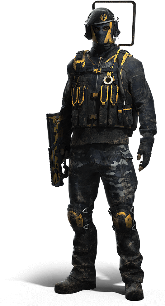 Tactical Ghost Soldier Character PNG