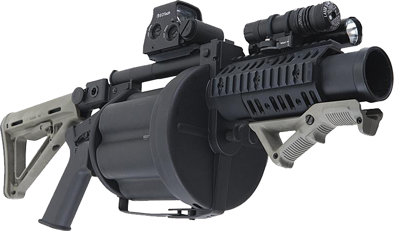 Tactical Grenade Launcher PNG