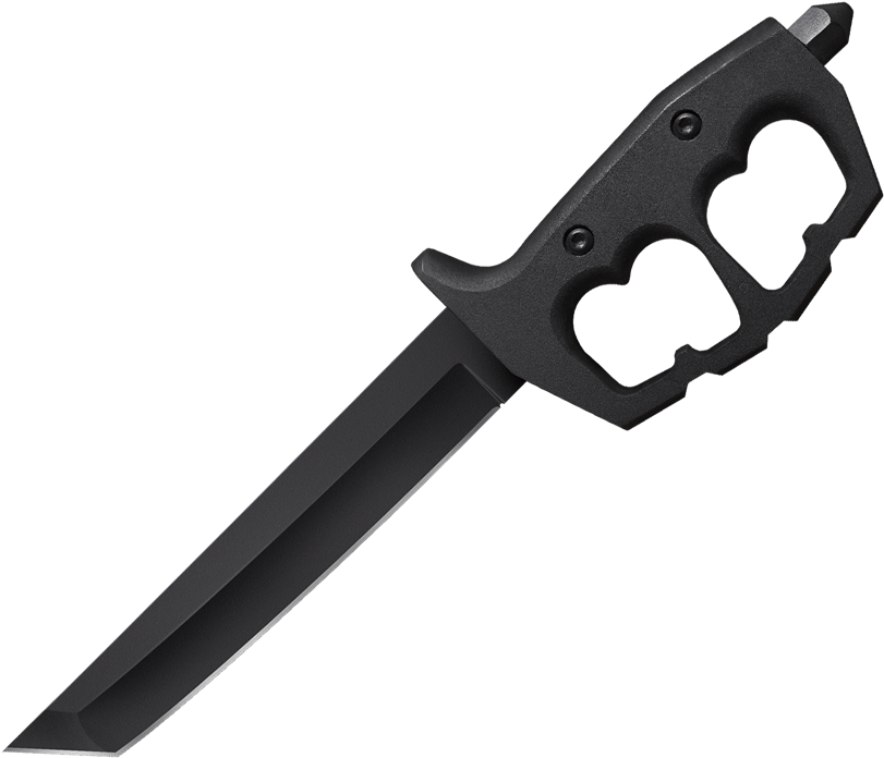 Tactical Knifewith Knuckle Guard PNG