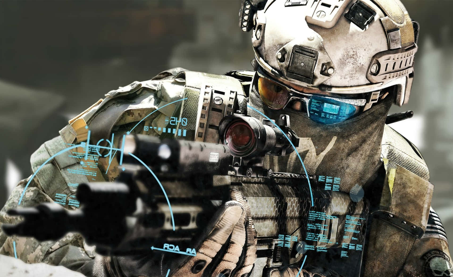 Ready for Anything - A Tactical Operator in Action Wallpaper