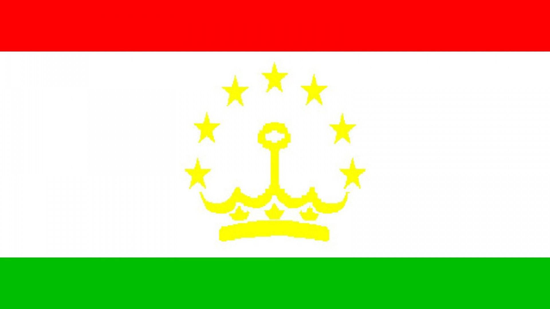 Tadsjikistan Flag Levende Farver Wallpaper