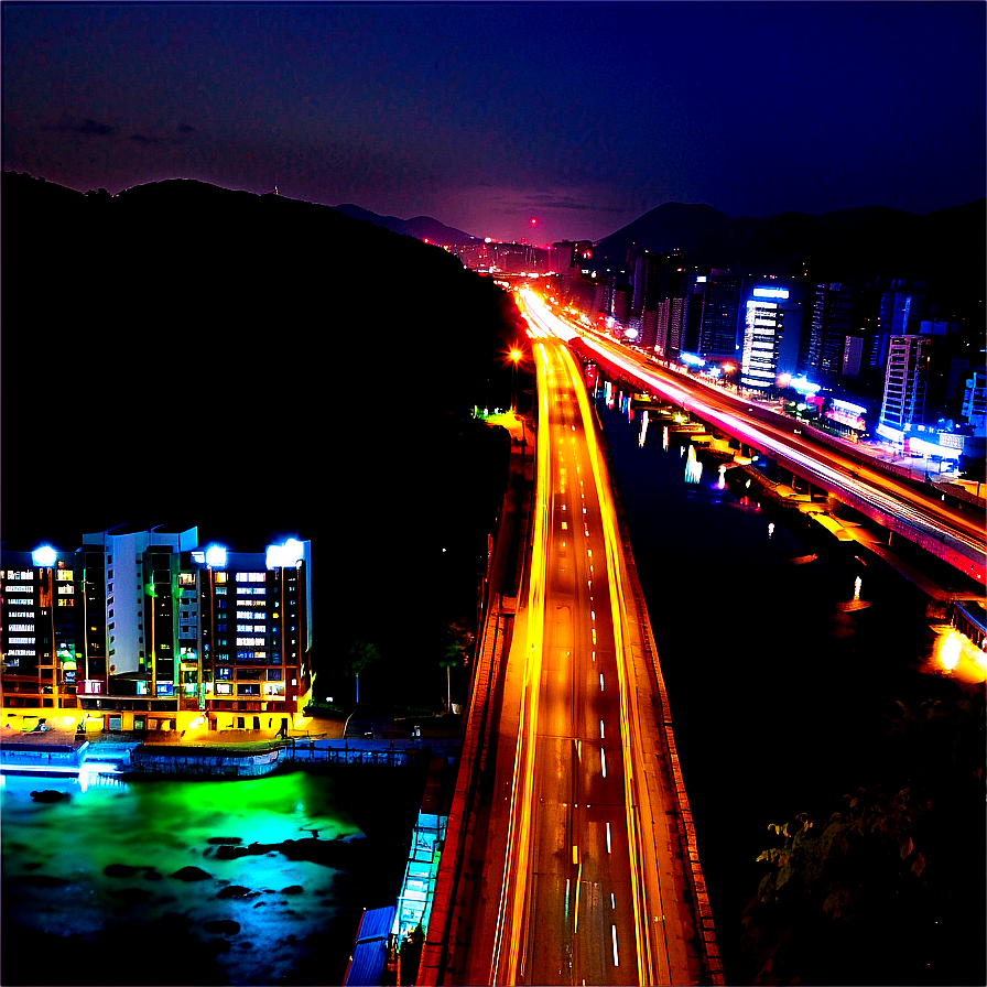 Taedong River Night View Png Qfl64 PNG