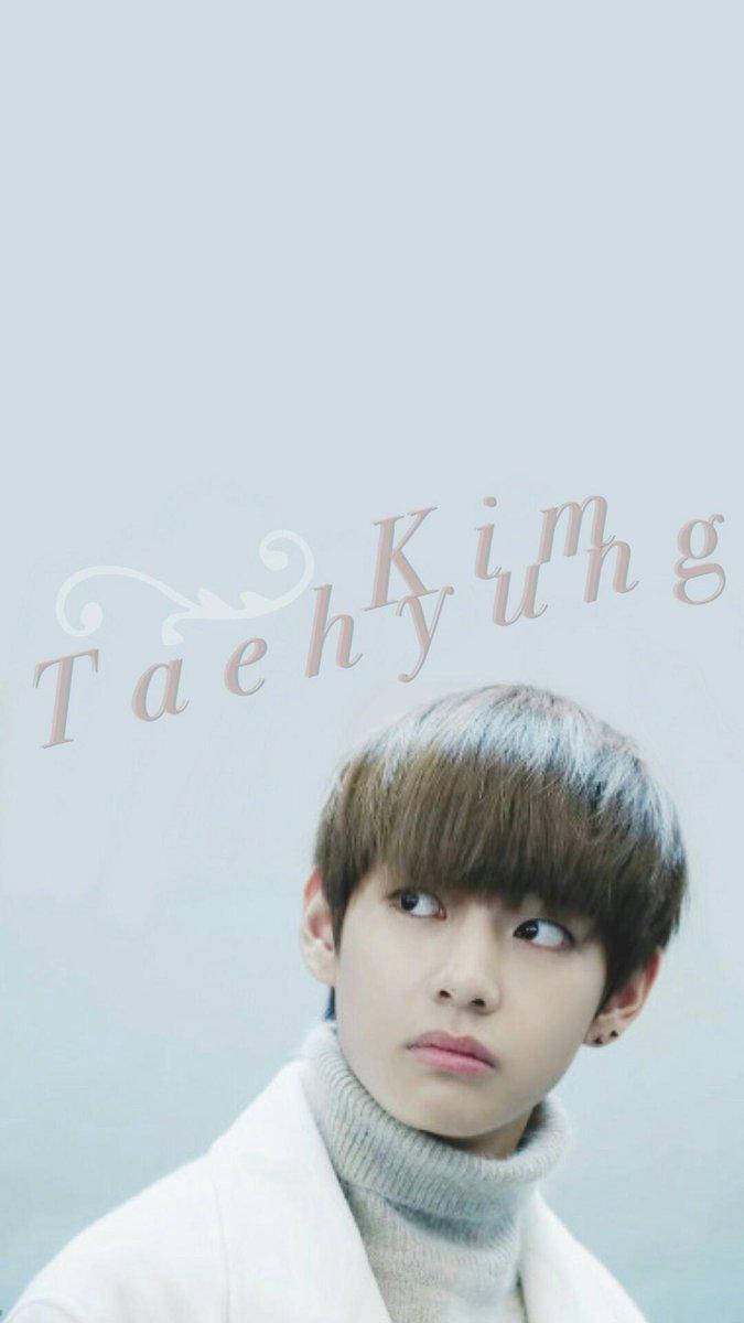 Taehyung Cute In White Outfit Wallpaper