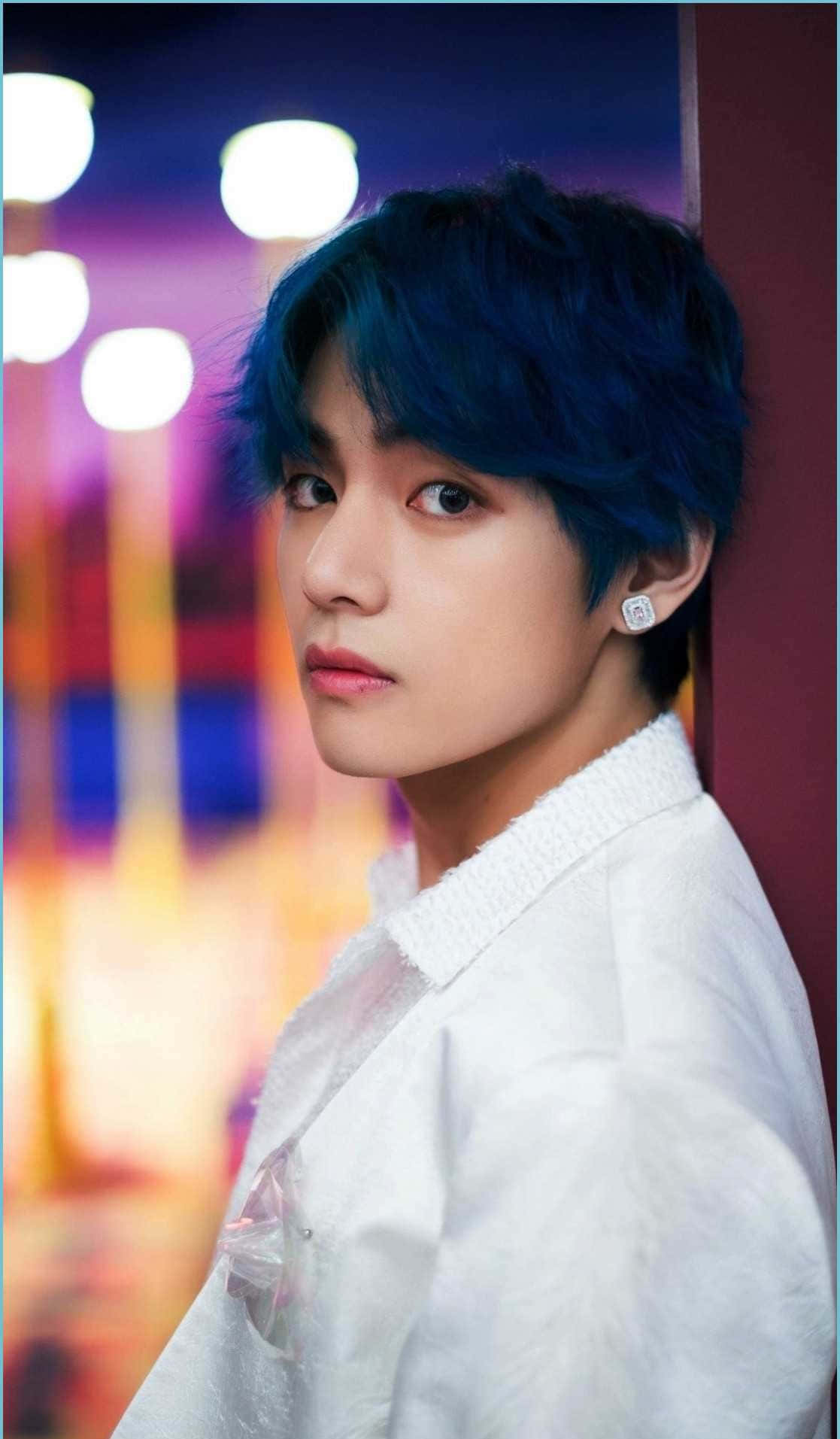 Taehyung Blue Hair Picture