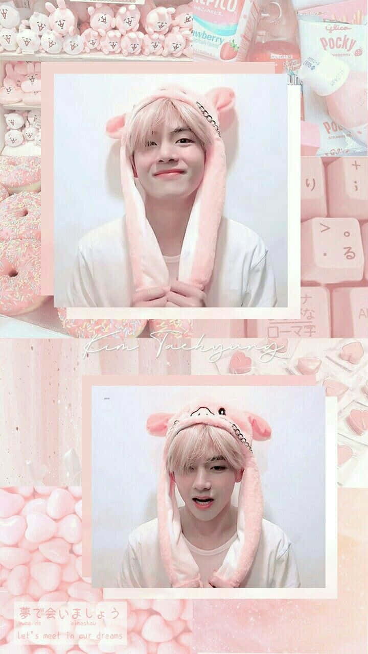 Taehyung Pink Aesthetic Picture