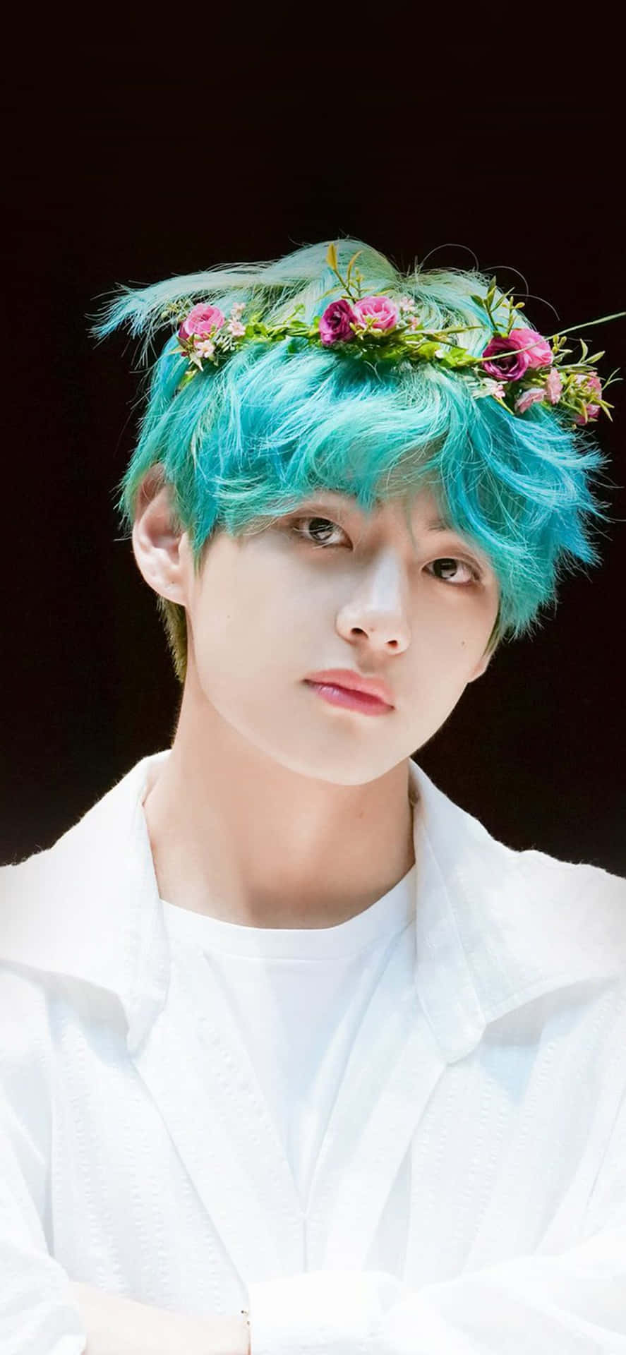 Taehyung Flower Crown Picture