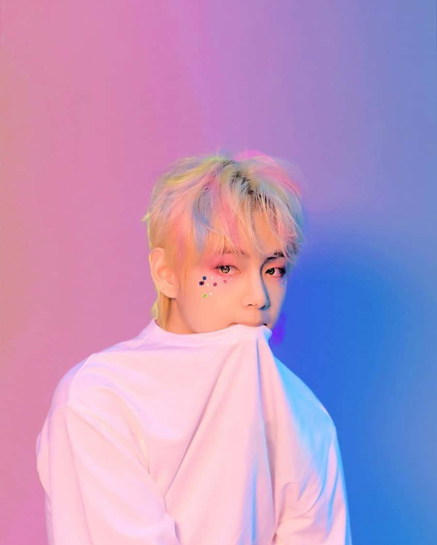 Taehyung Pink Purple Picture