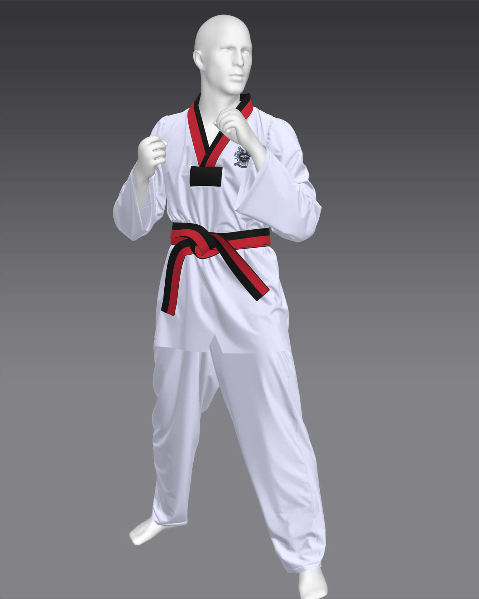 Sporty Taekwondo Uniform to reach your next belt. Wallpaper