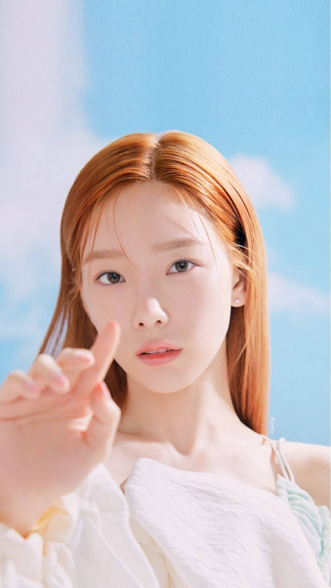 Taeyeonein Engelhaftes Gesicht Wallpaper