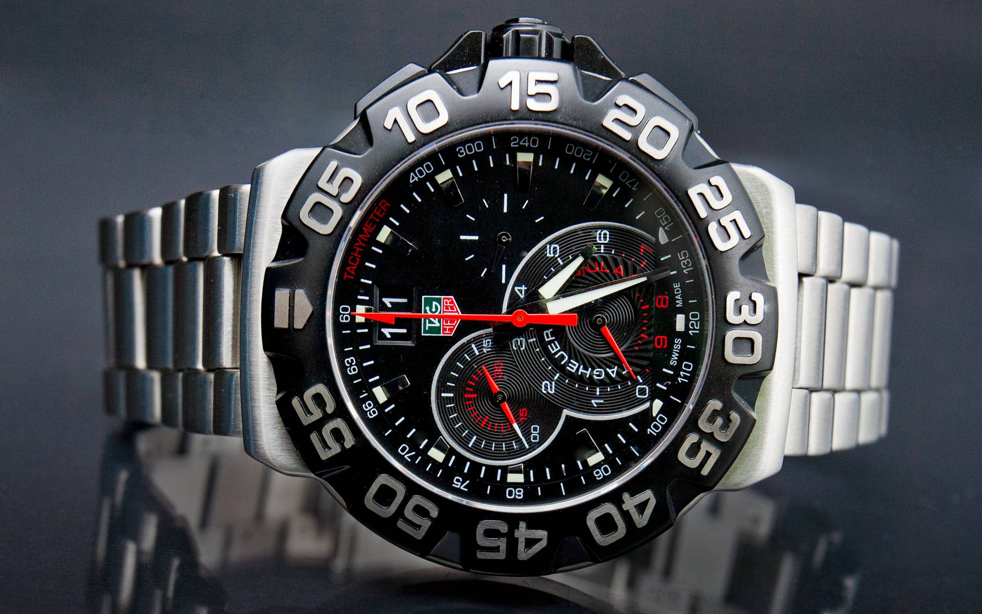 Tag Heuer Red Black Watch Wallpaper
