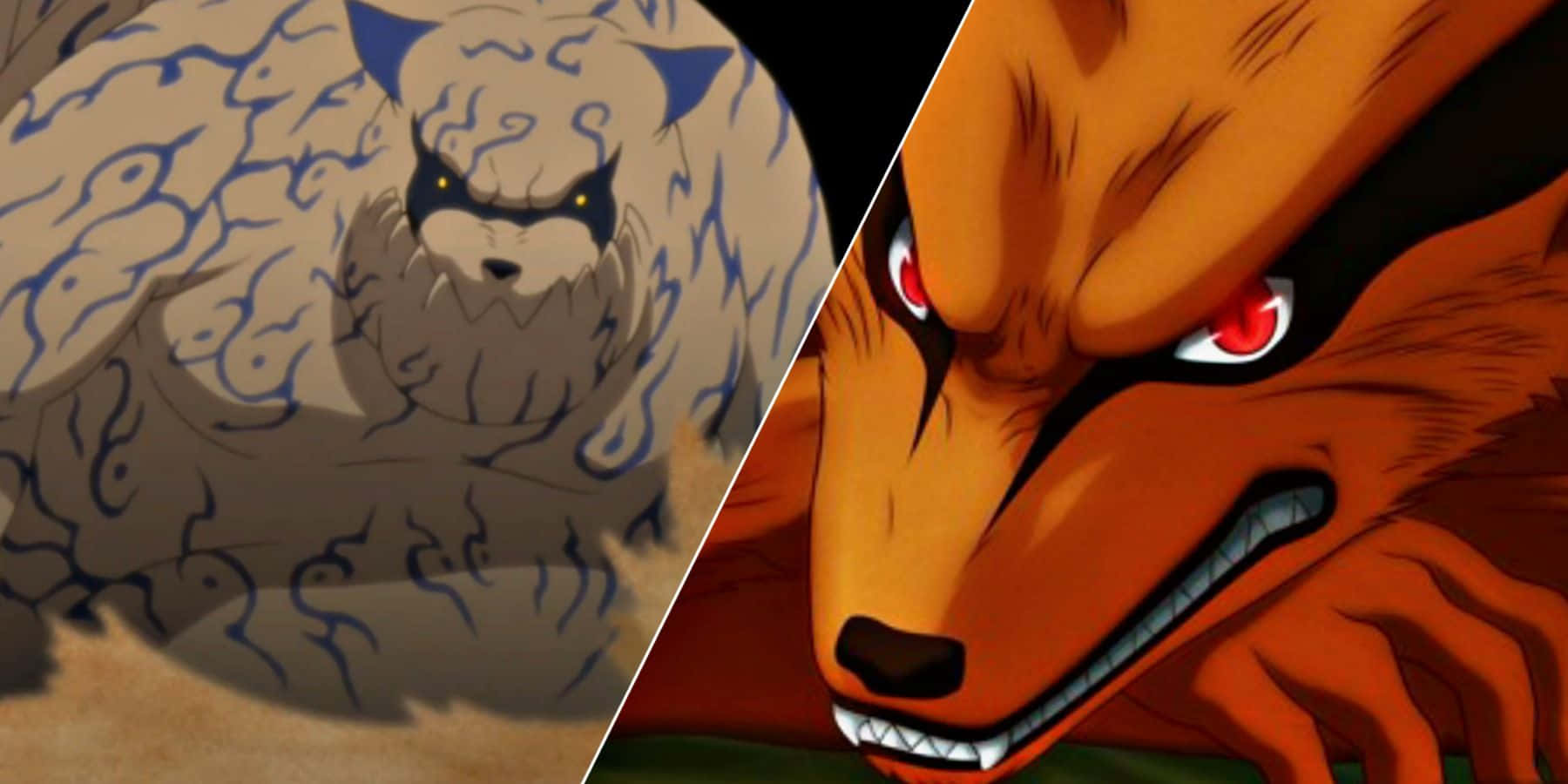 Caption: The Tailed Beasts Unleashed Wallpaper