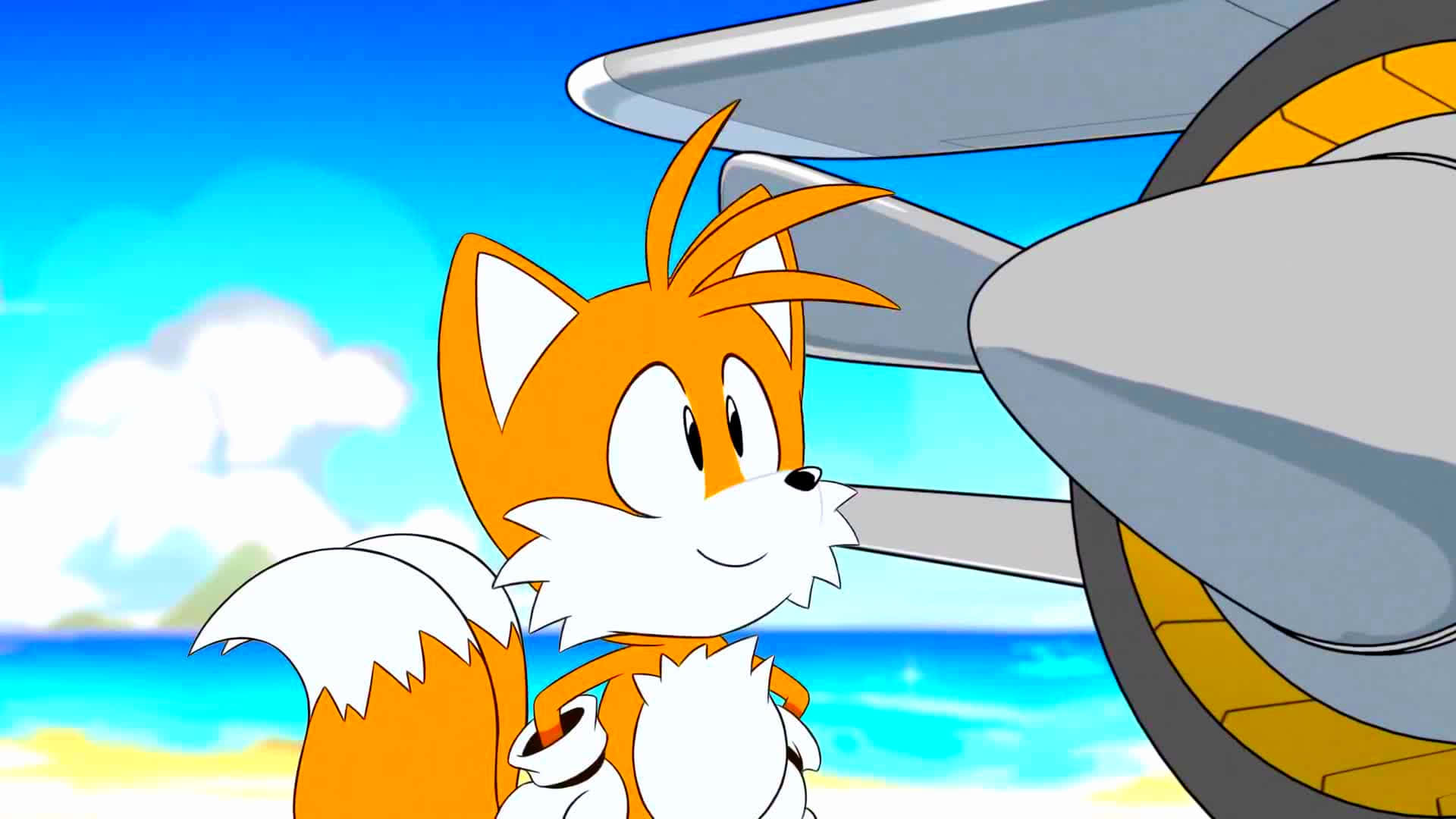 Sonic the Hedgehog's loyal sidekick, Tails the Fox Wallpaper