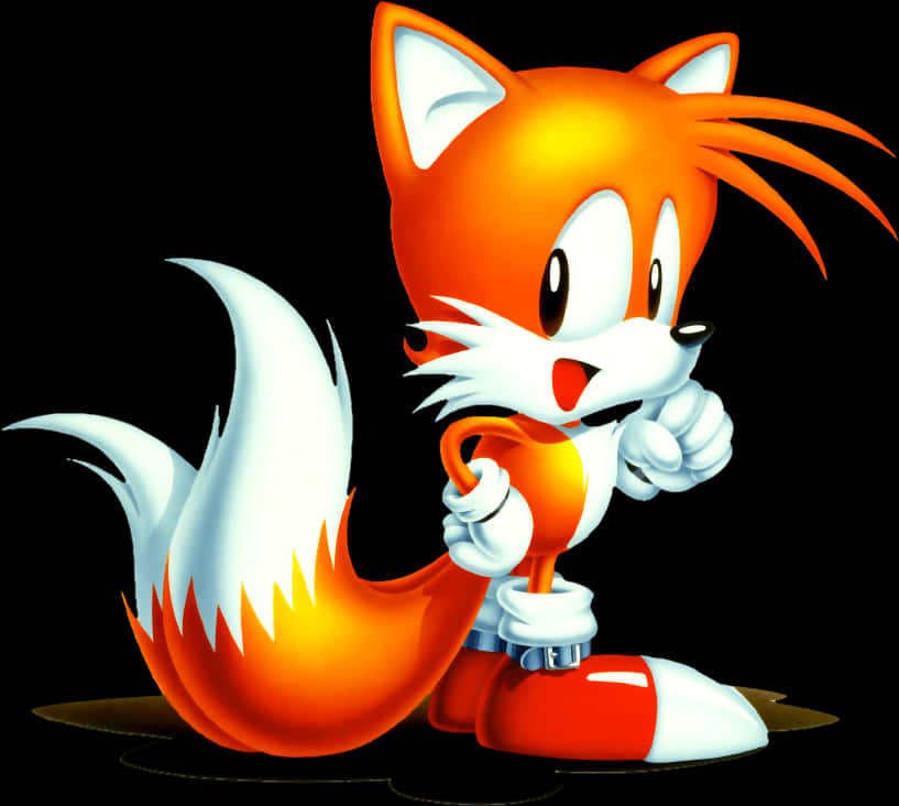 Download Tailsthe Fox Sonic Character | Wallpapers.com